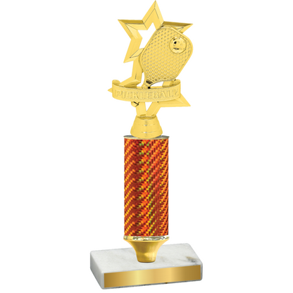 Value Orange Carbon Fiber Pickleball Trophy