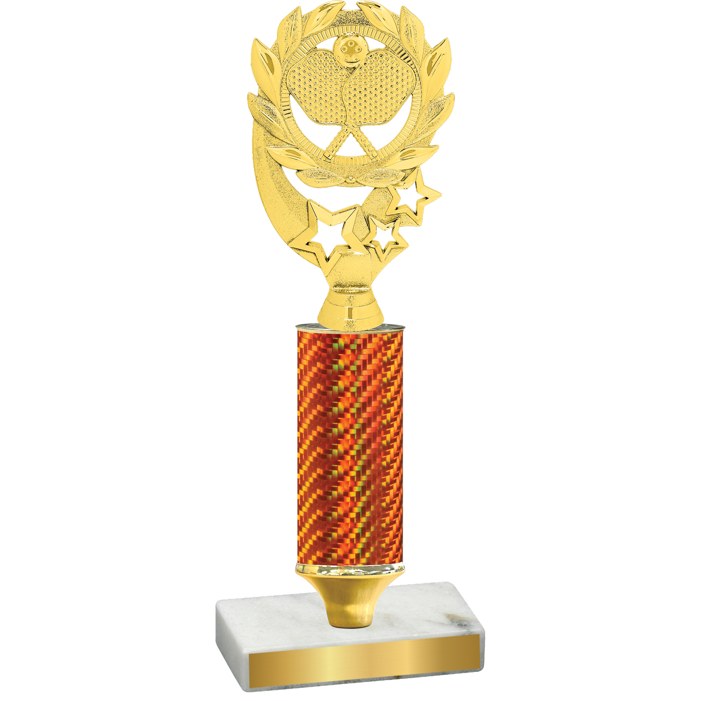 Value Orange Carbon Fiber Pickleball Trophy