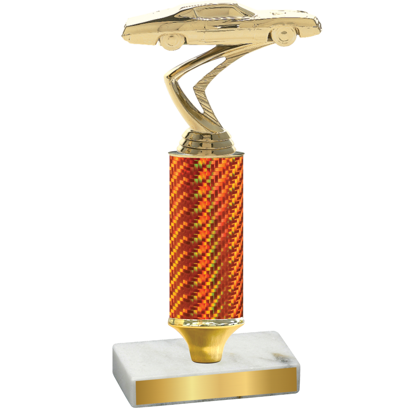 Value Orange Carbon Fiber Cars Trophy