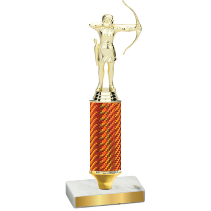 Value Orange Carbon Fiber Archery Trophy