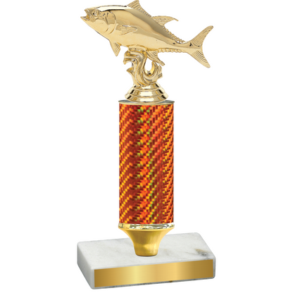 Value Orange Carbon Fiber Fishing Trophy