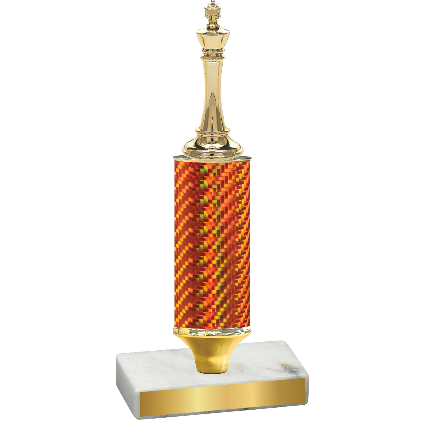 Value Orange Carbon Fiber Chess Trophy