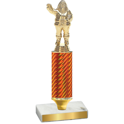 Value Orange Carbon Fiber Holiday Trophy