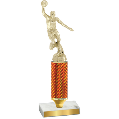 Value Orange Carbon Fiber Basketball Trophy