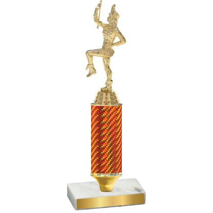 Value Orange Carbon Fiber Majorette Trophy