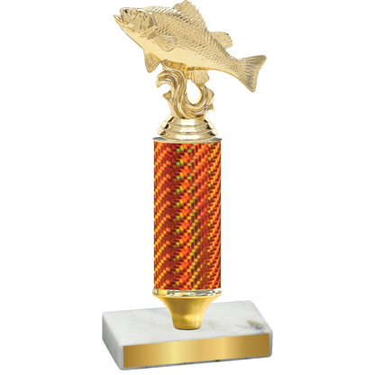 Value Orange Carbon Fiber Fishing Trophy