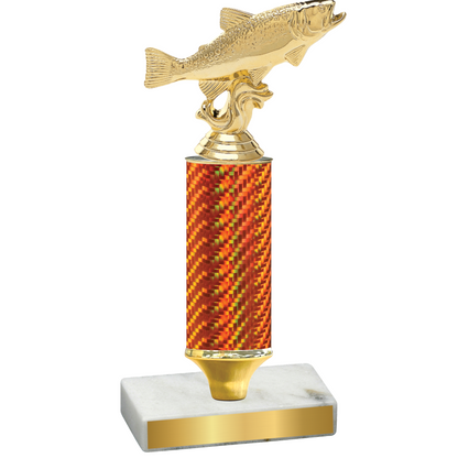 Value Orange Carbon Fiber Fishing Trophy