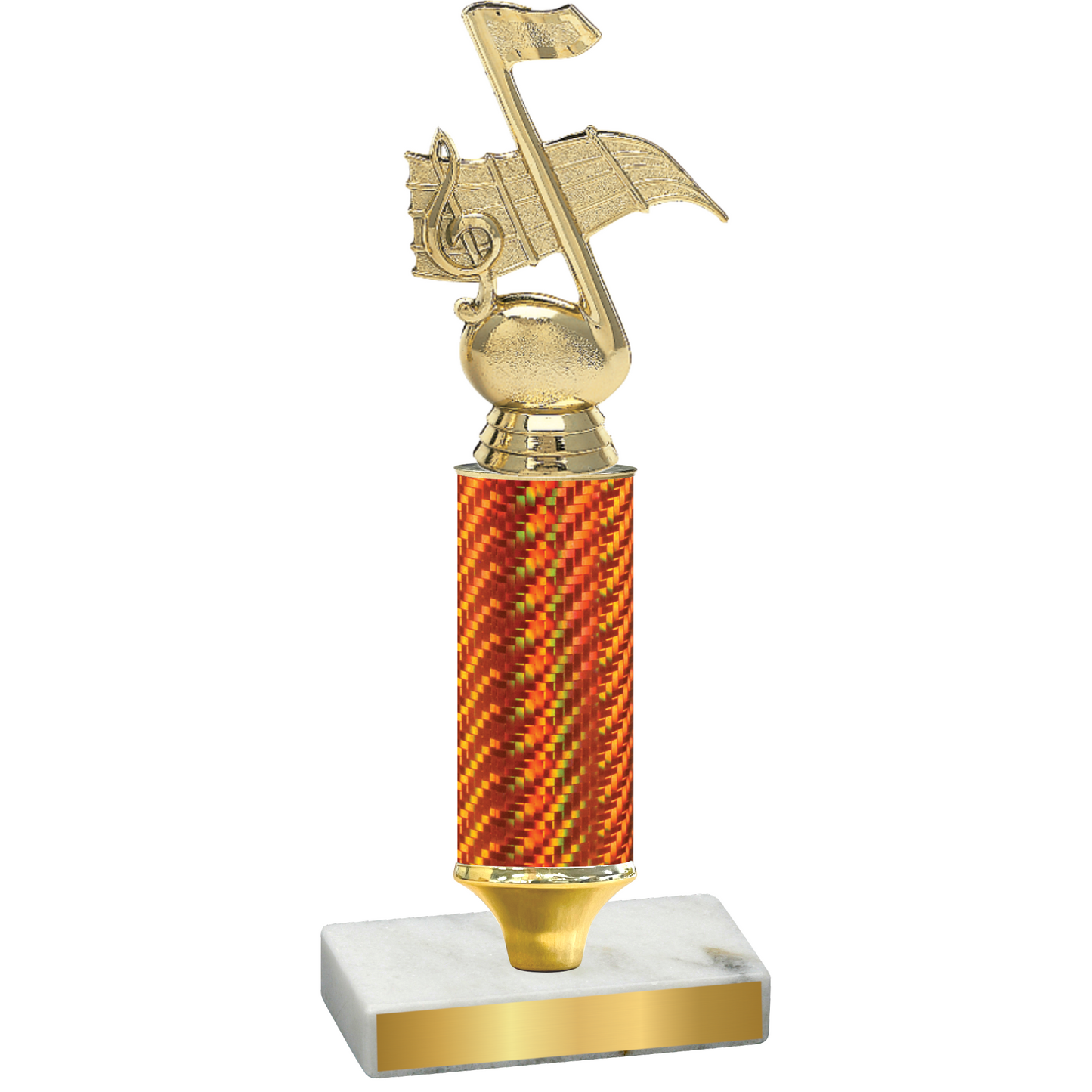 Value Orange Carbon Fiber Music Trophy