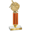 Value Orange Carbon Fiber Baseball Trophy