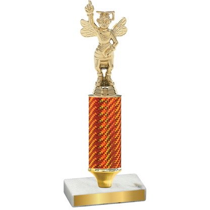 Value Orange Carbon Fiber Academics Trophy