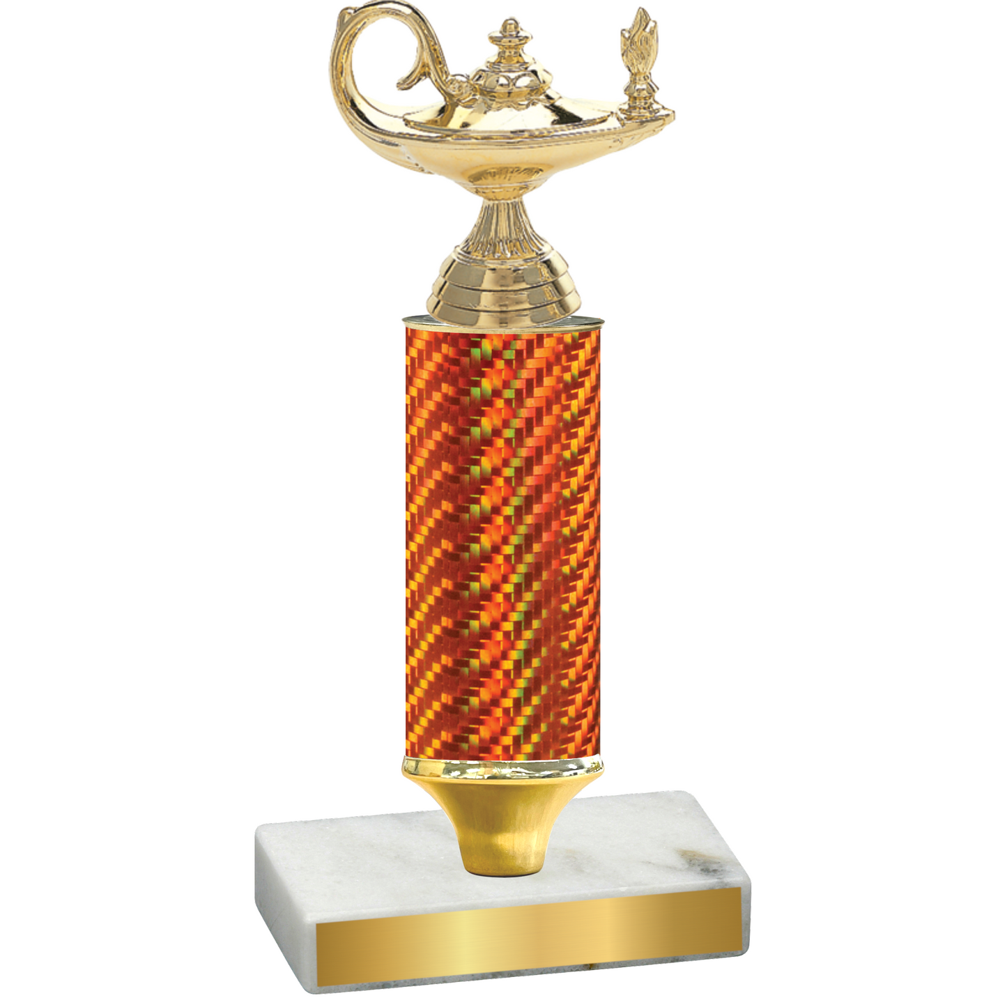 Value Orange Carbon Fiber Academics Trophy