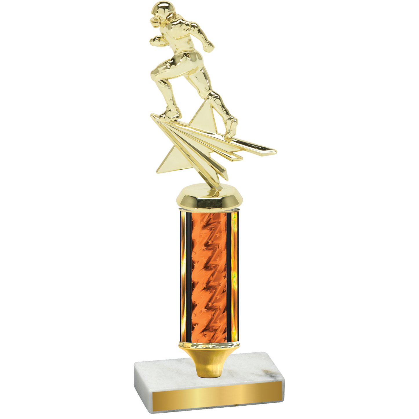 Value Orange Glacier Football Trophy