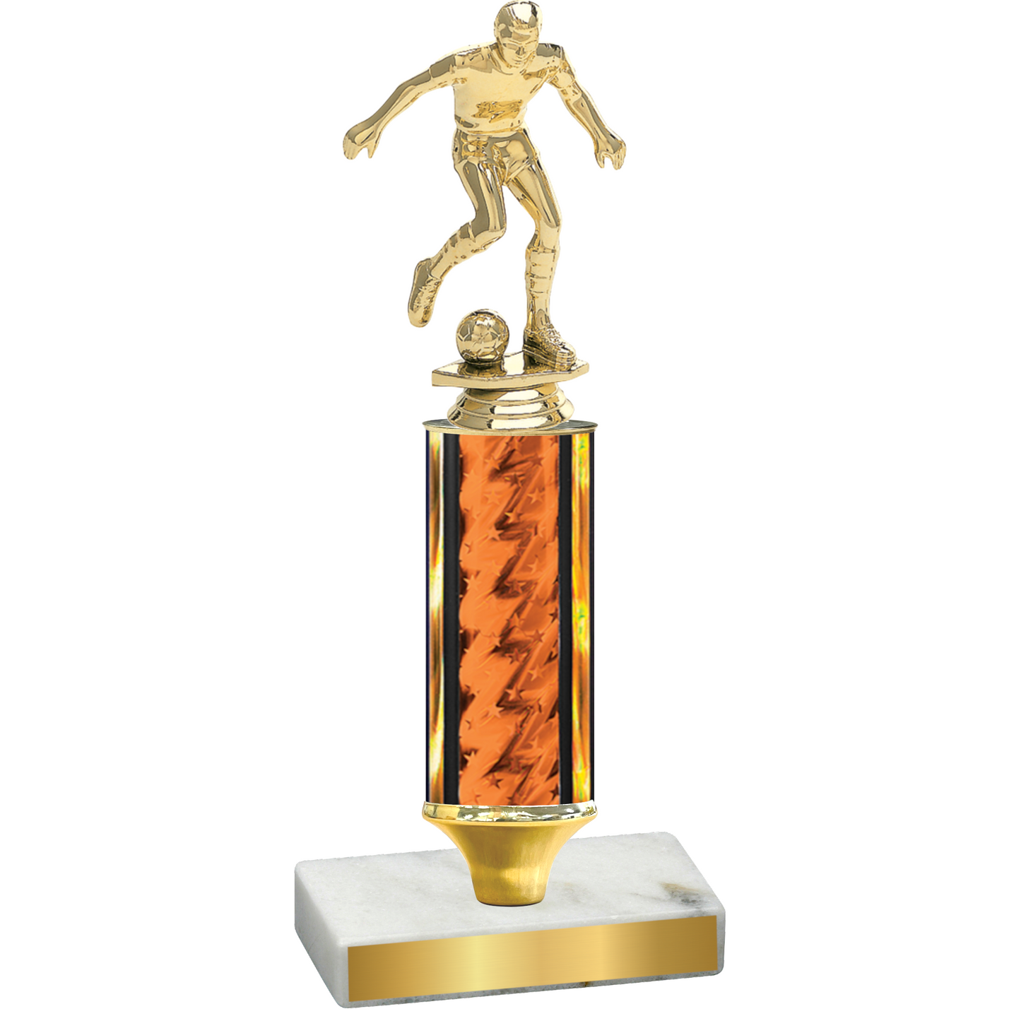 Value Orange Glacier Soccer Trophy