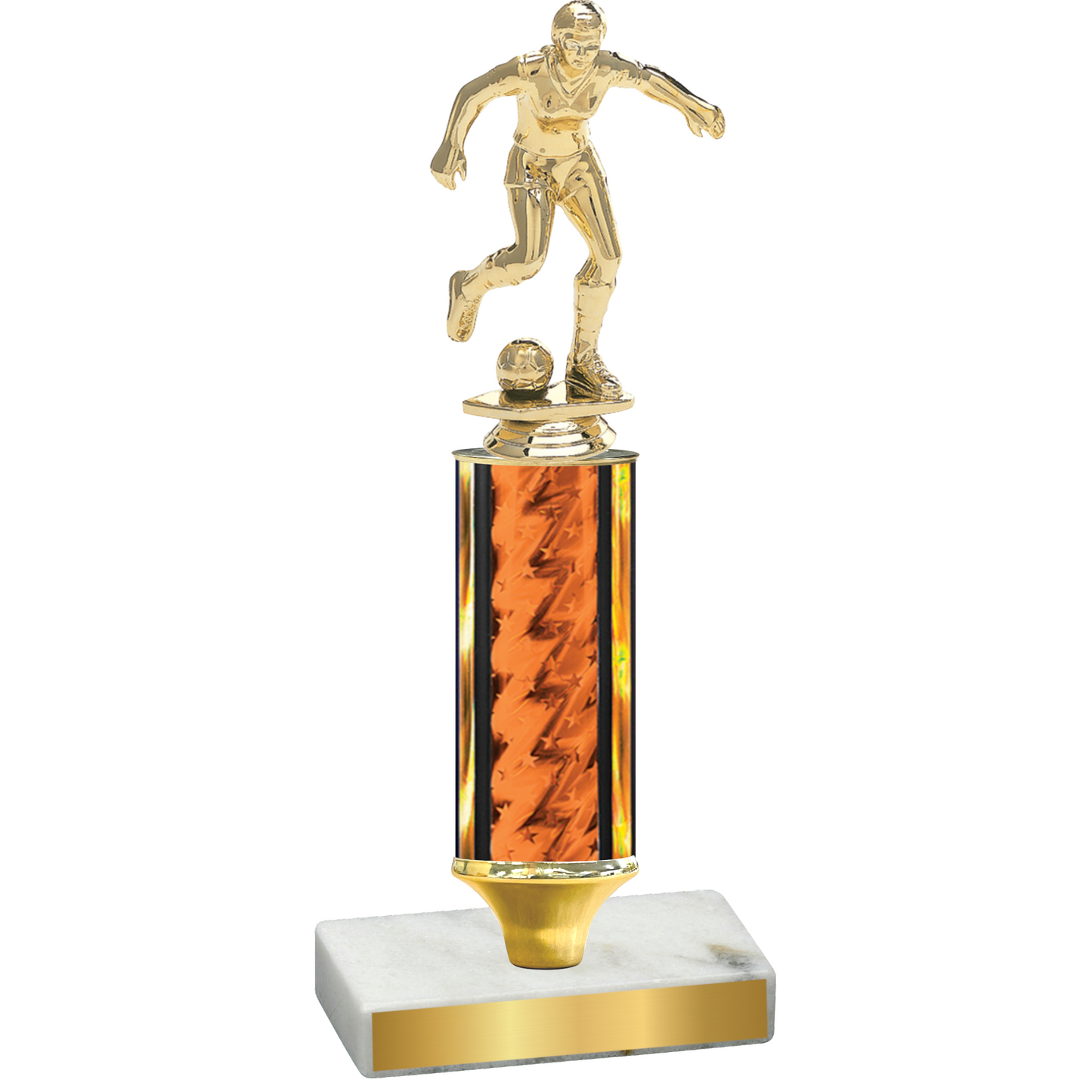 Value Orange Glacier Soccer Trophy