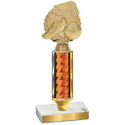 Value Orange Glacier Soccer Trophy