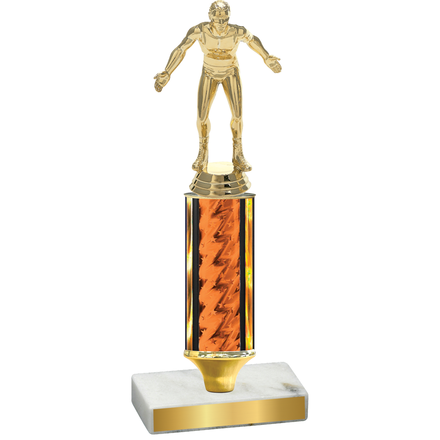 Value Orange Glacier Wrestling Trophy