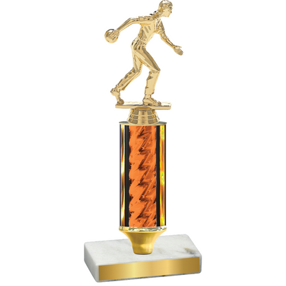 Value Orange Glacier Bowling Trophy