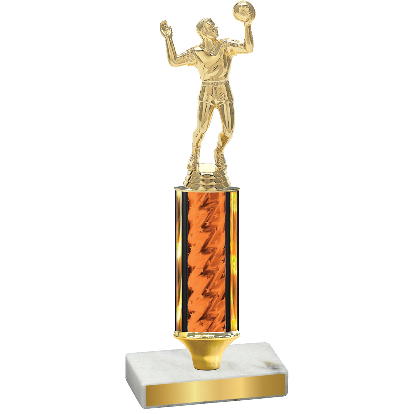 Value Orange Glacier Volleyball Trophy