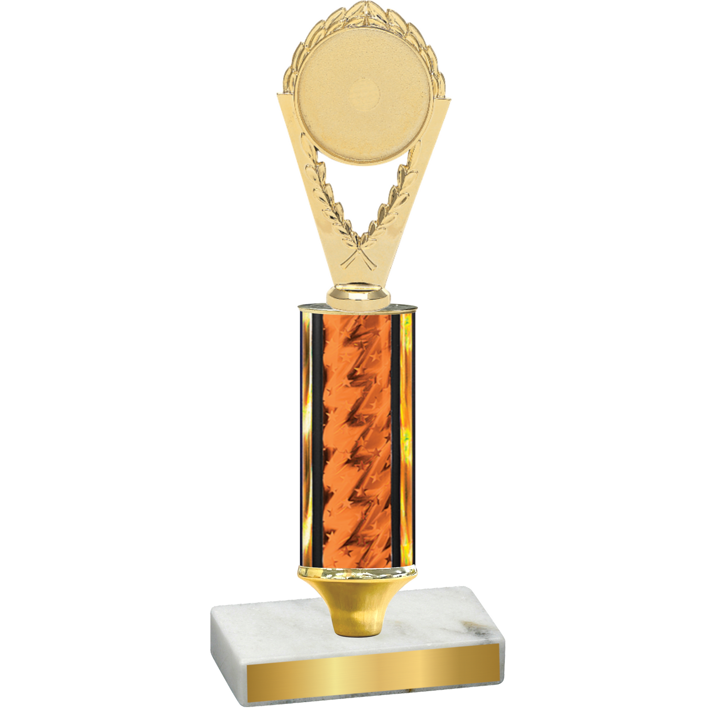 Value Orange Glacier Insert Trophy