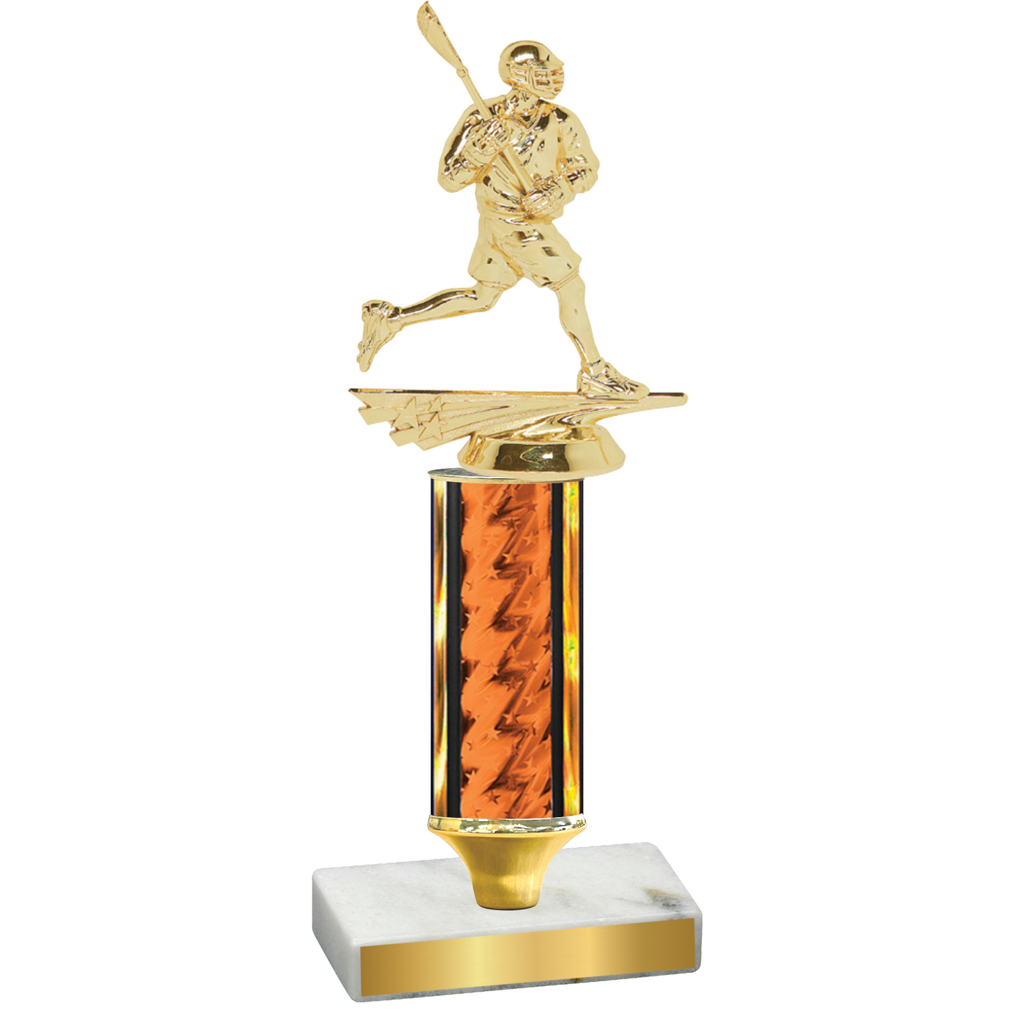 Value Orange Glacier Lacrosse Trophy