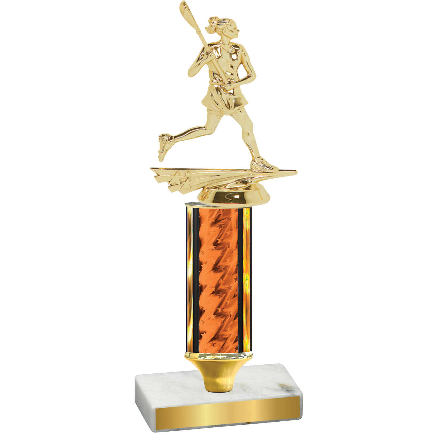 Value Orange Glacier Lacrosse Trophy