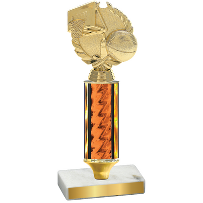 Value Orange Glacier Basketball Trophy