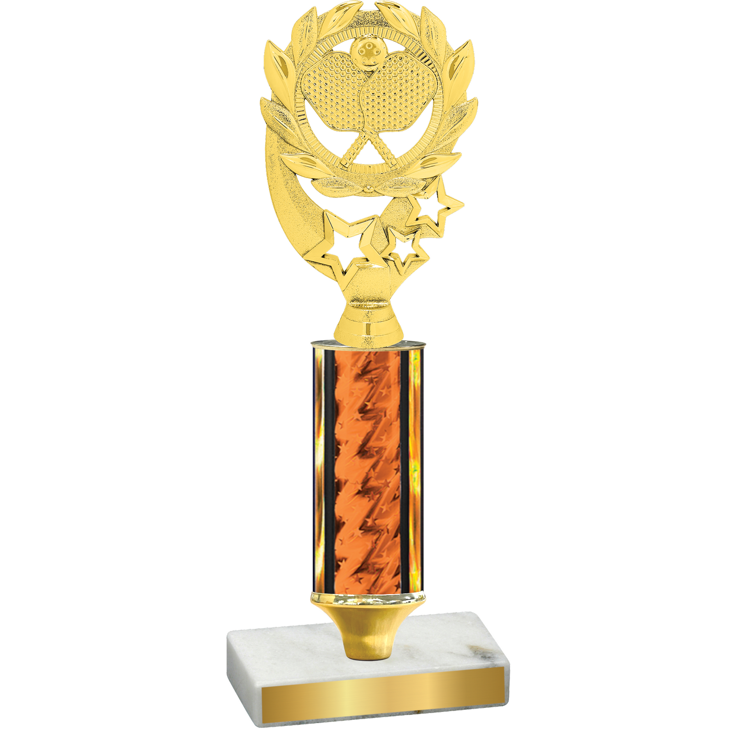 Value Orange Glacier Pickleball Trophy