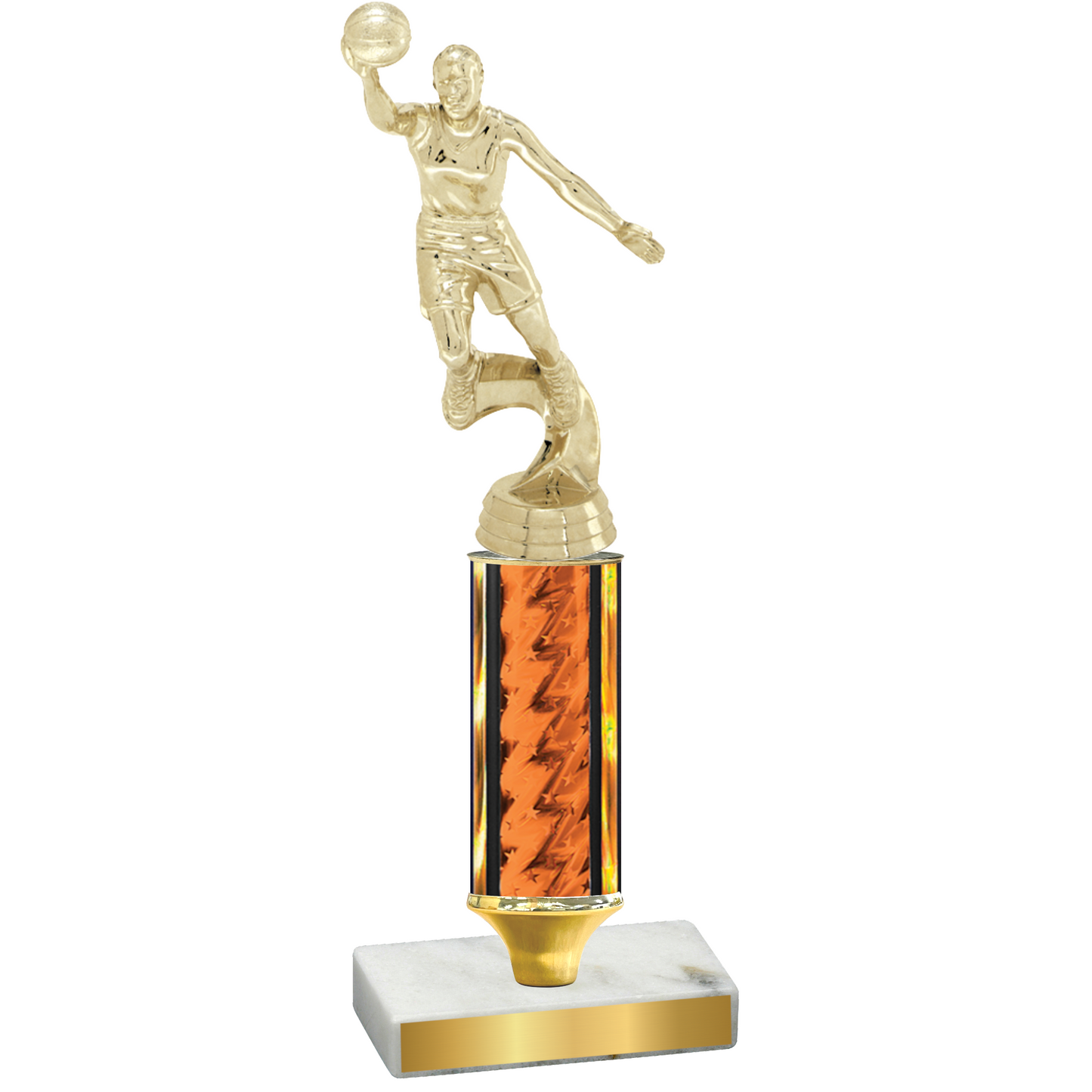 Value Orange Glacier Basketball Trophy