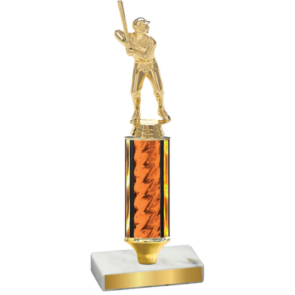 Value Orange Glacier Baseball Trophy