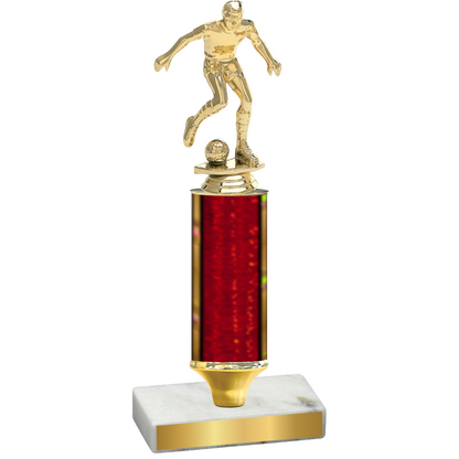 Value Red Glacier Soccer Trophy