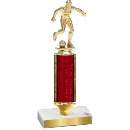 Value Red Glacier Soccer Trophy