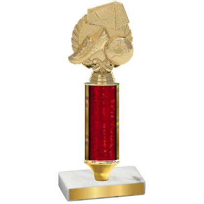 Value Red Glacier Soccer Trophy