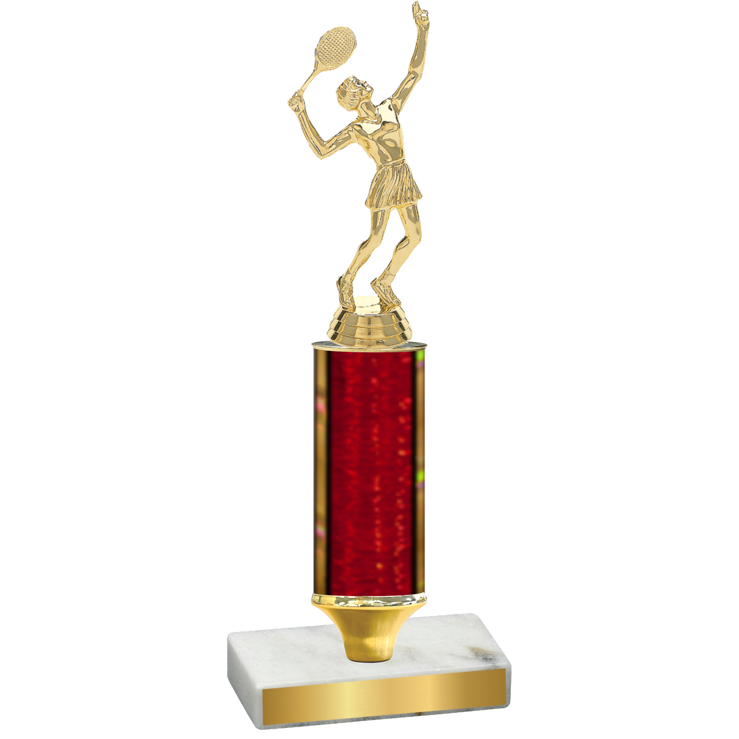 Value Red Glacier Tennis Trophy