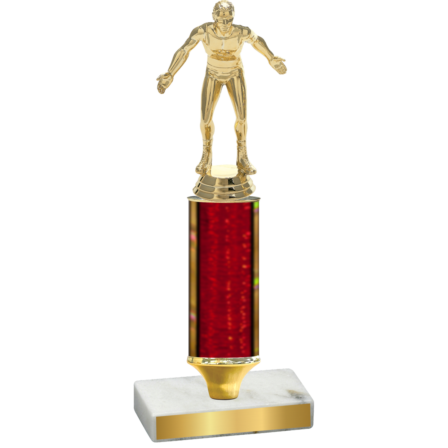 Value Red Glacier Wrestling Trophy