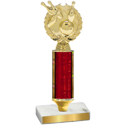 Value Red Glacier Bowling Trophy