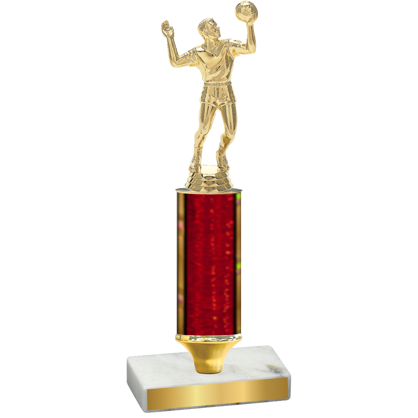 Value Red Glacier Volleyball Trophy