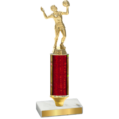 Value Red Glacier Volleyball Trophy