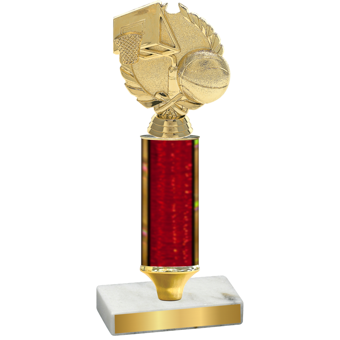 Value Red Glacier Basketball Trophy