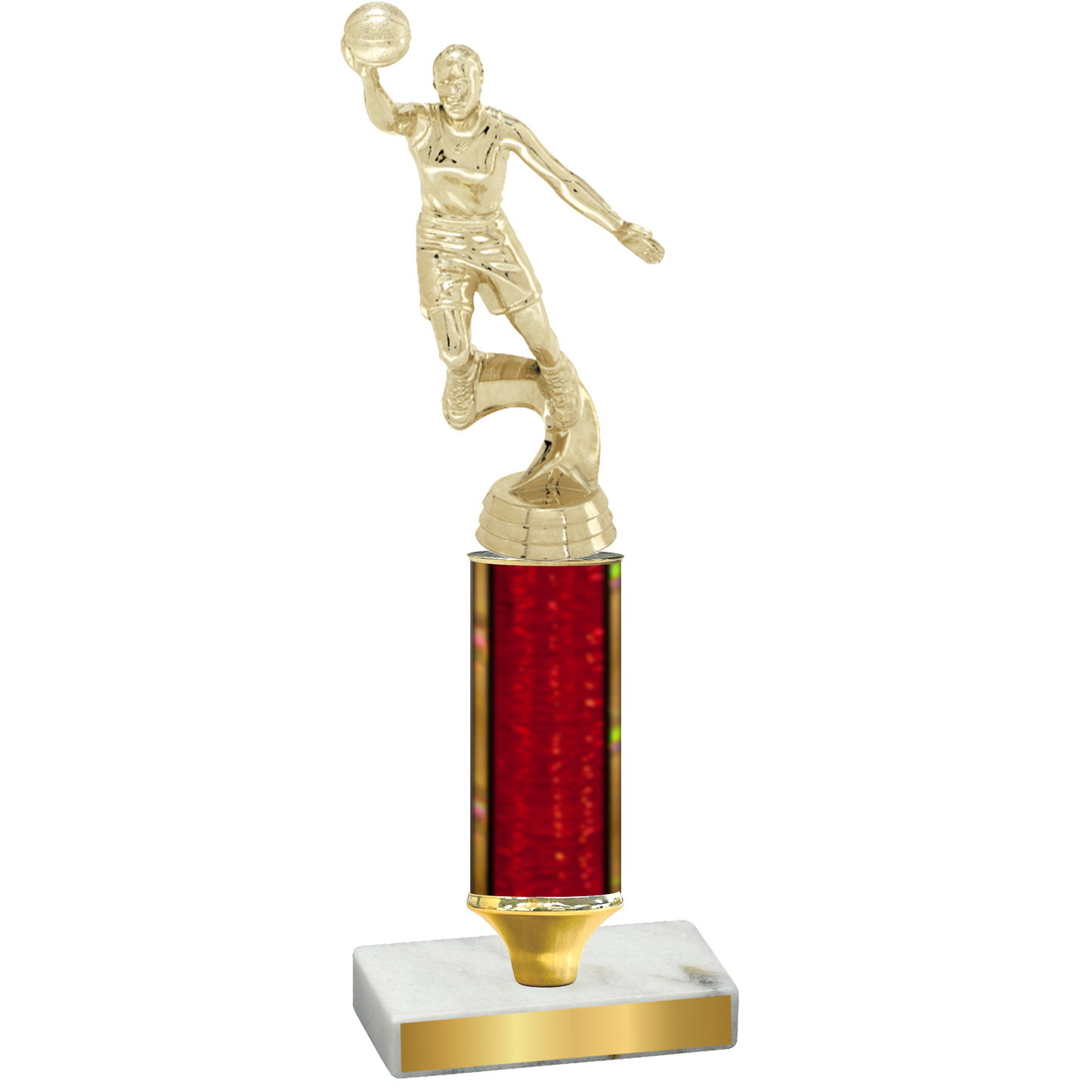 Value Red Glacier Basketball Trophy