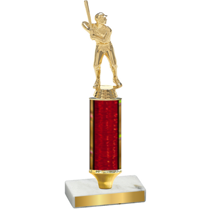 Value Red Glacier Baseball Trophy