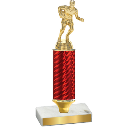 Value Red Carbon Fiber Rugby Trophy