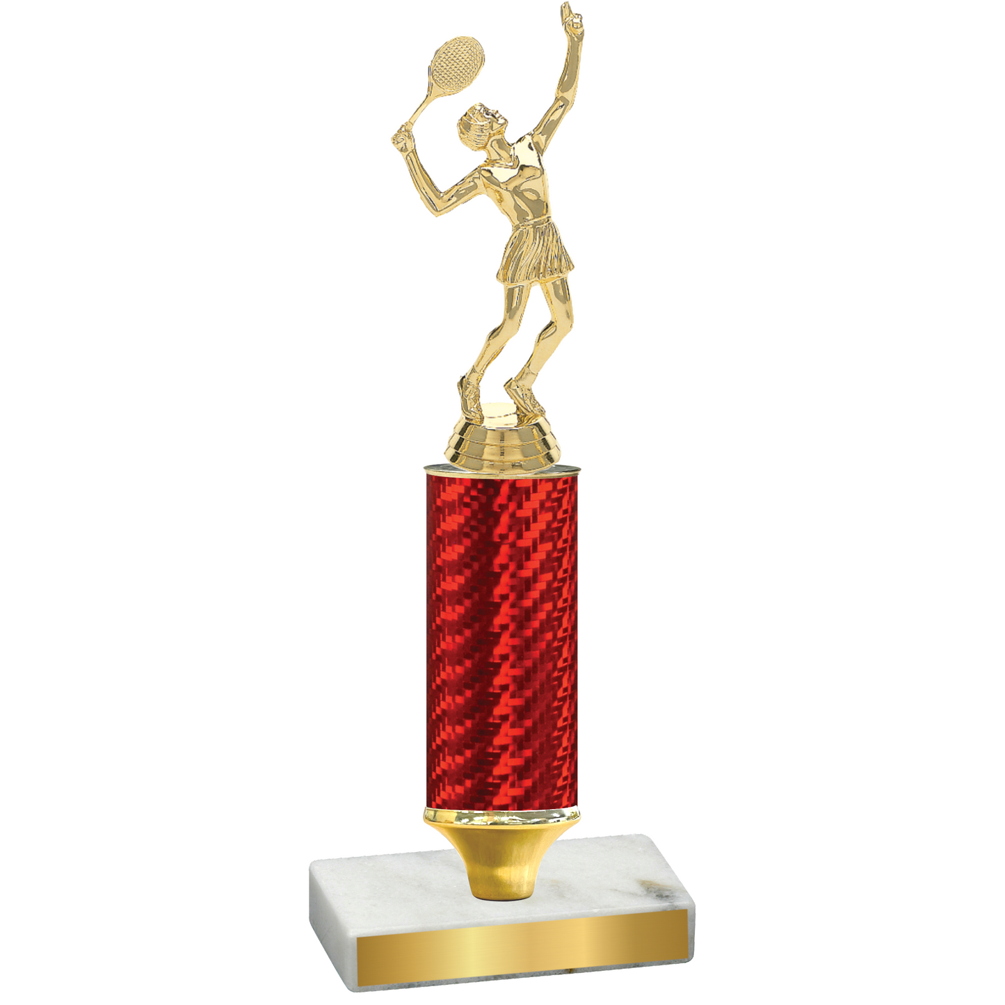 Value Red Carbon Fiber Tennis Trophy