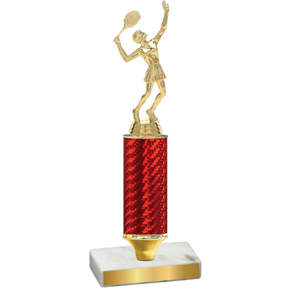 Value Red Carbon Fiber Tennis Trophy