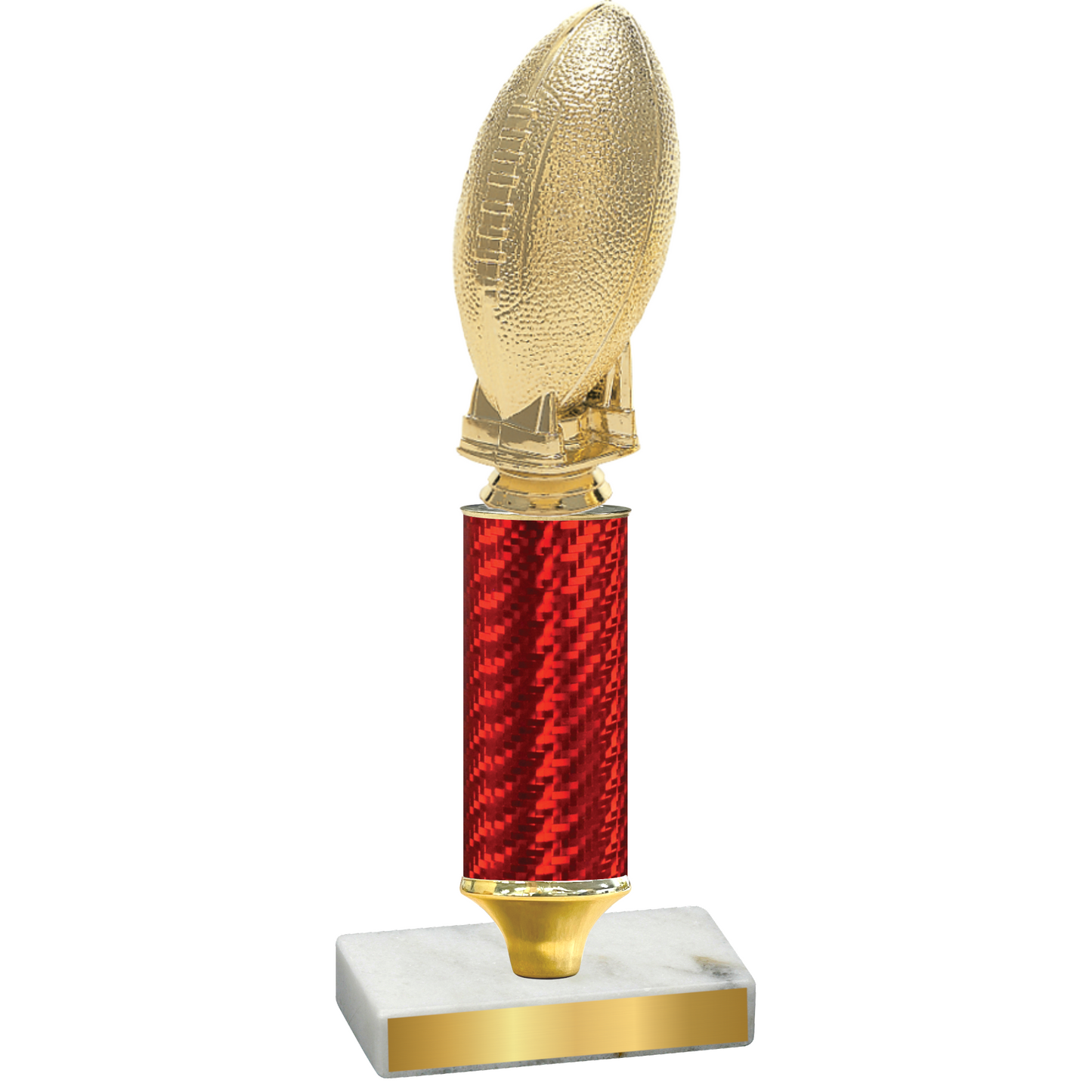 Value Red Carbon Fiber Football Trophy