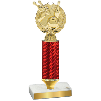 Value Red Carbon Fiber Bowling Trophy