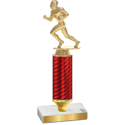 Value Red Carbon Fiber Football Trophy