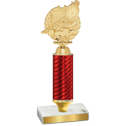 Value Red Carbon Fiber Swimming Trophy