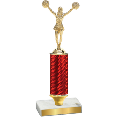 Value Red Carbon Fiber Cheerleading Trophy