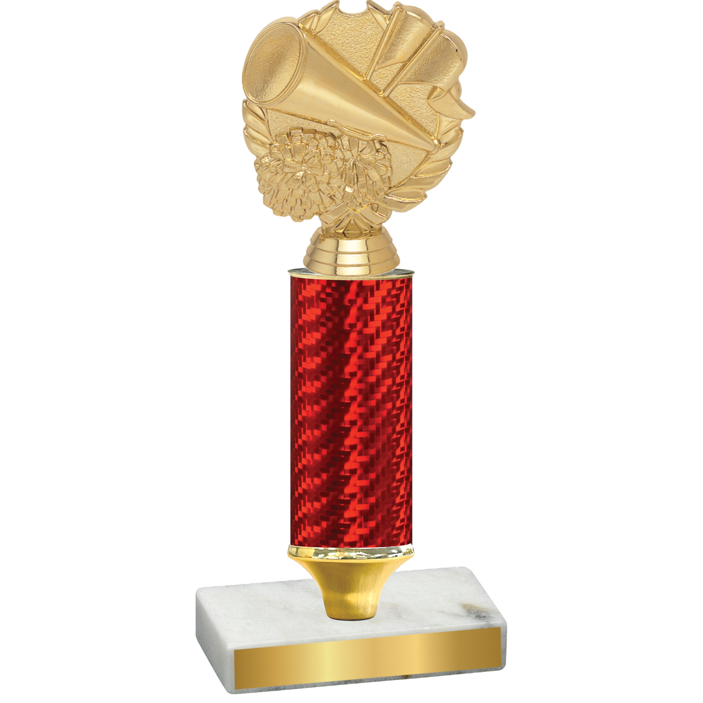 Value Red Carbon Fiber Cheerleading Trophy