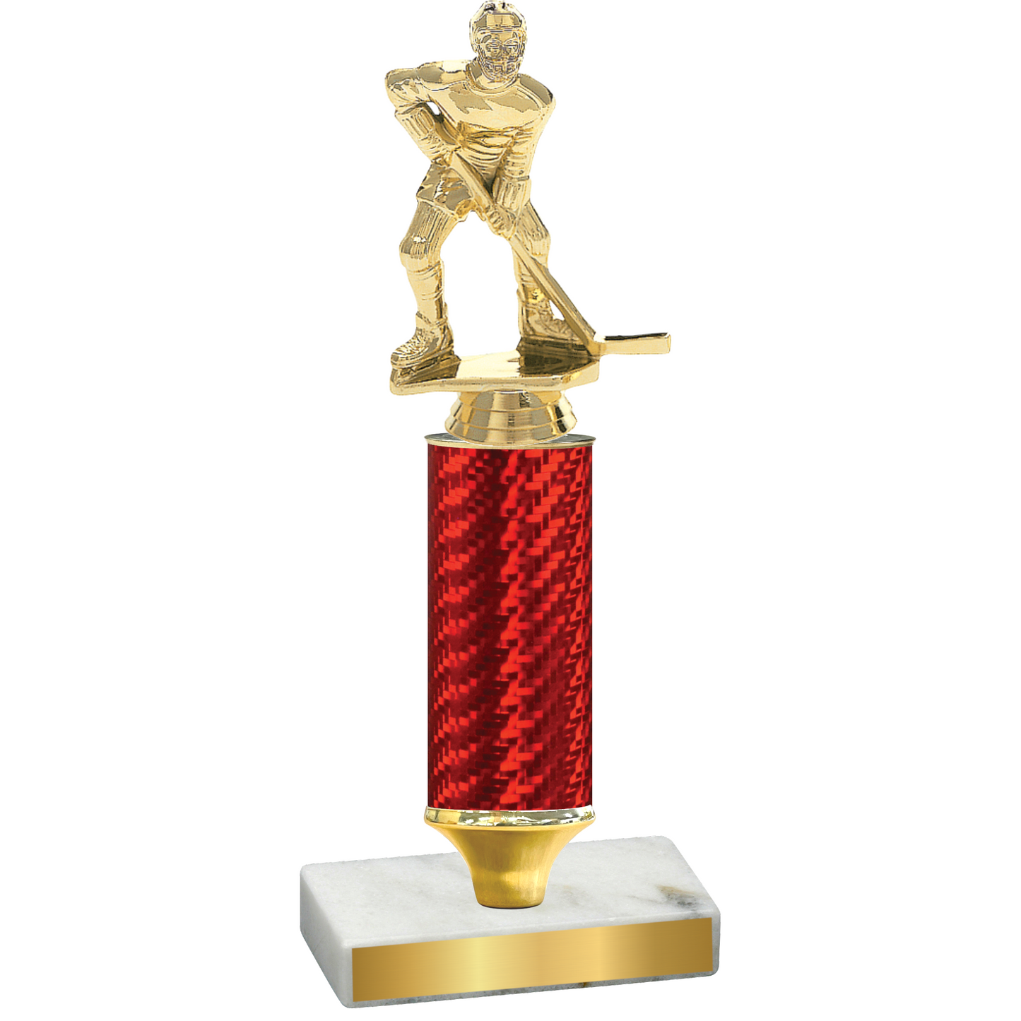 Value Red Carbon Fiber Hockey Trophy